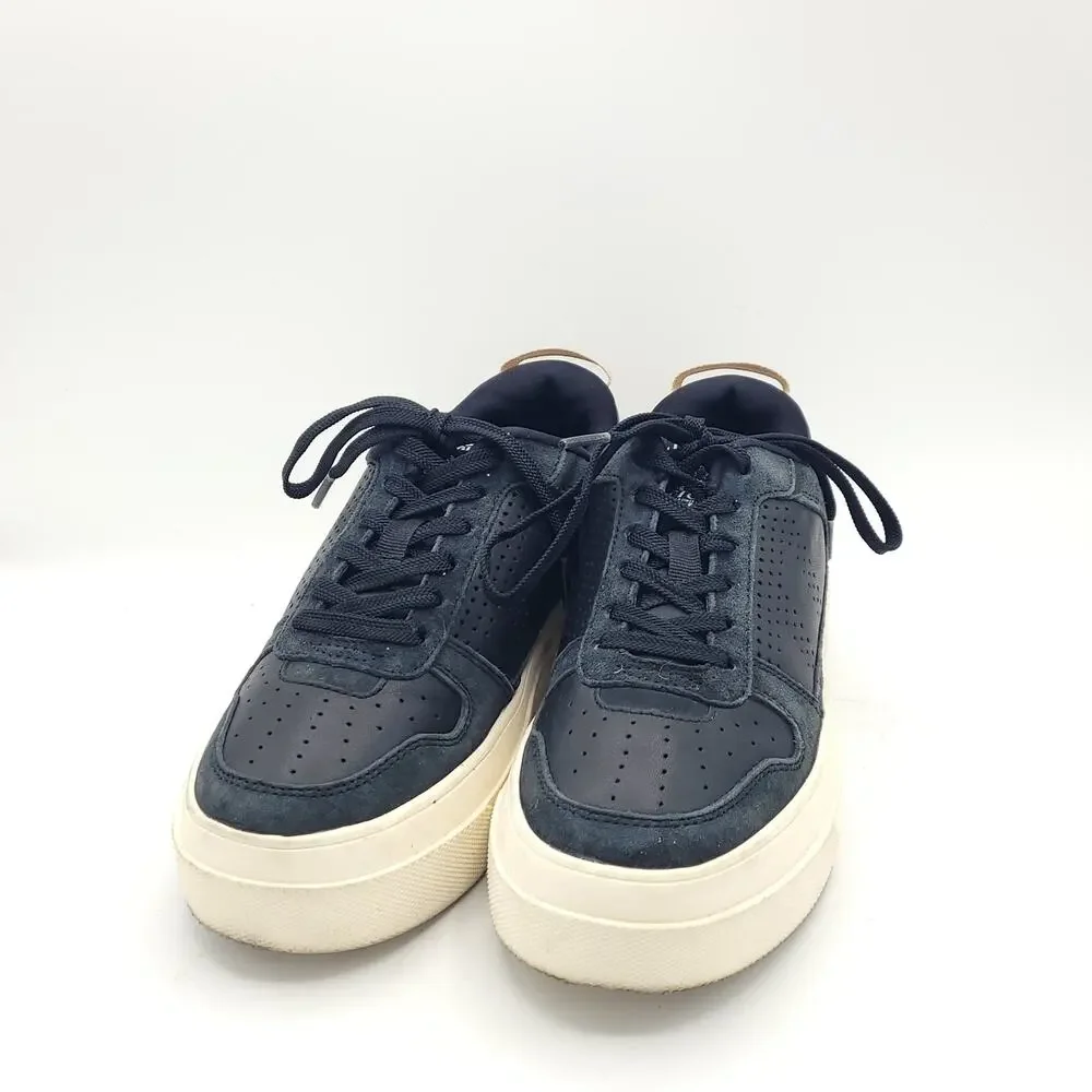 B42 Le Tigre Midtown Women's Black Suede Low Top Platform Sneakers Size 7.5